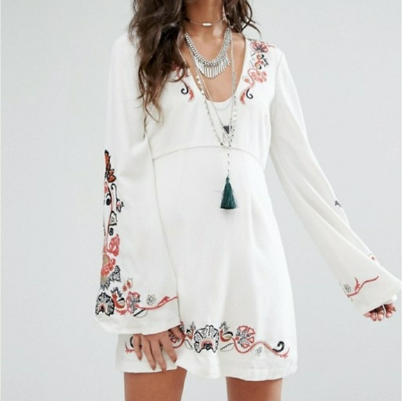 **SOLD**Free People holiday folk dress - Picture 3 of 7